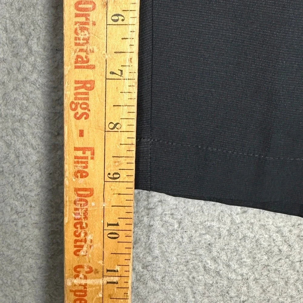Banana Republic Shorts Mens 38 Performance Black Chino Stretch Flat Front EUC